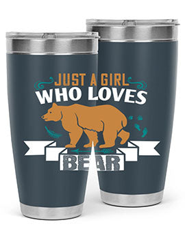 just a girl who loves bear 19#- Bears- Tumbler