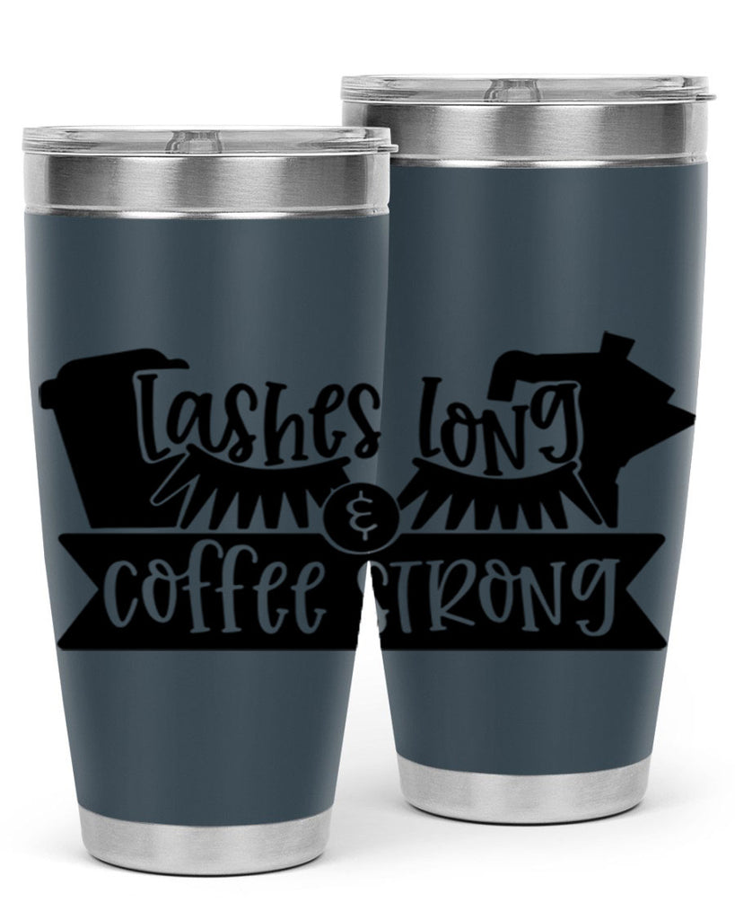 lashes long coffee strong 82#- coffee- Tumbler