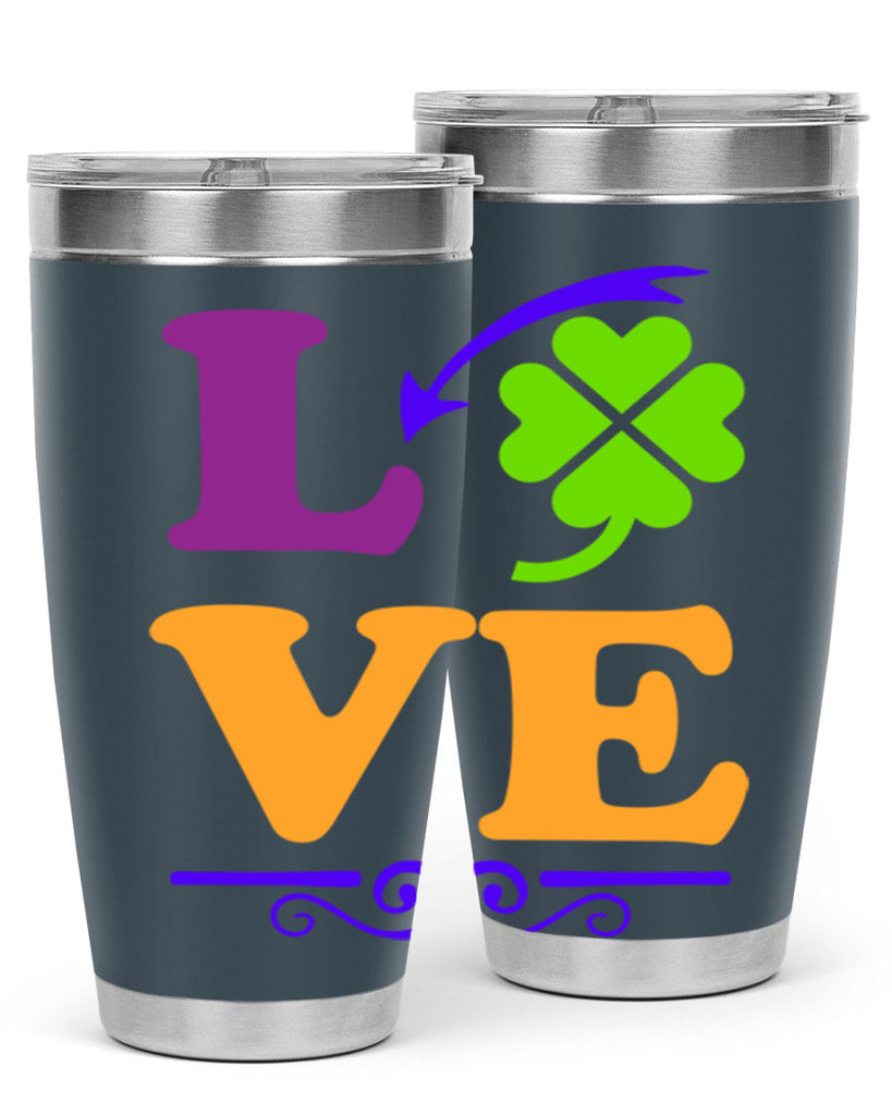 love 18#- mardi gras- Tumbler