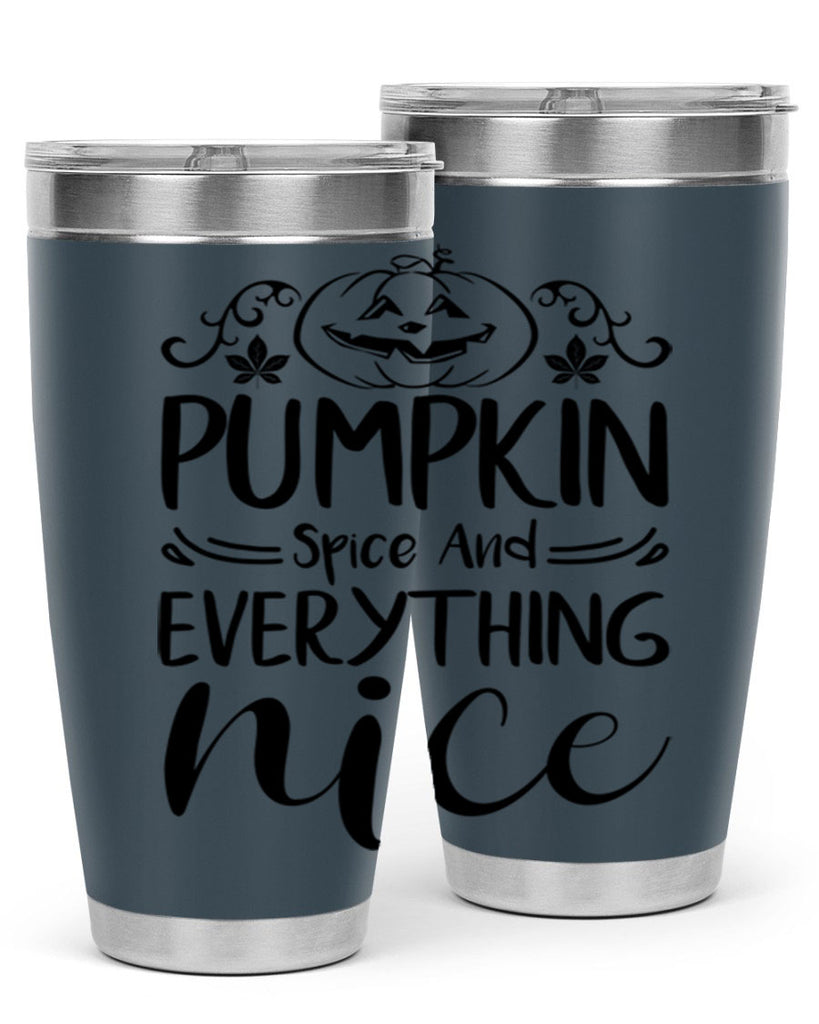pumpkin spice and everything nice 542#- fall- Tumbler