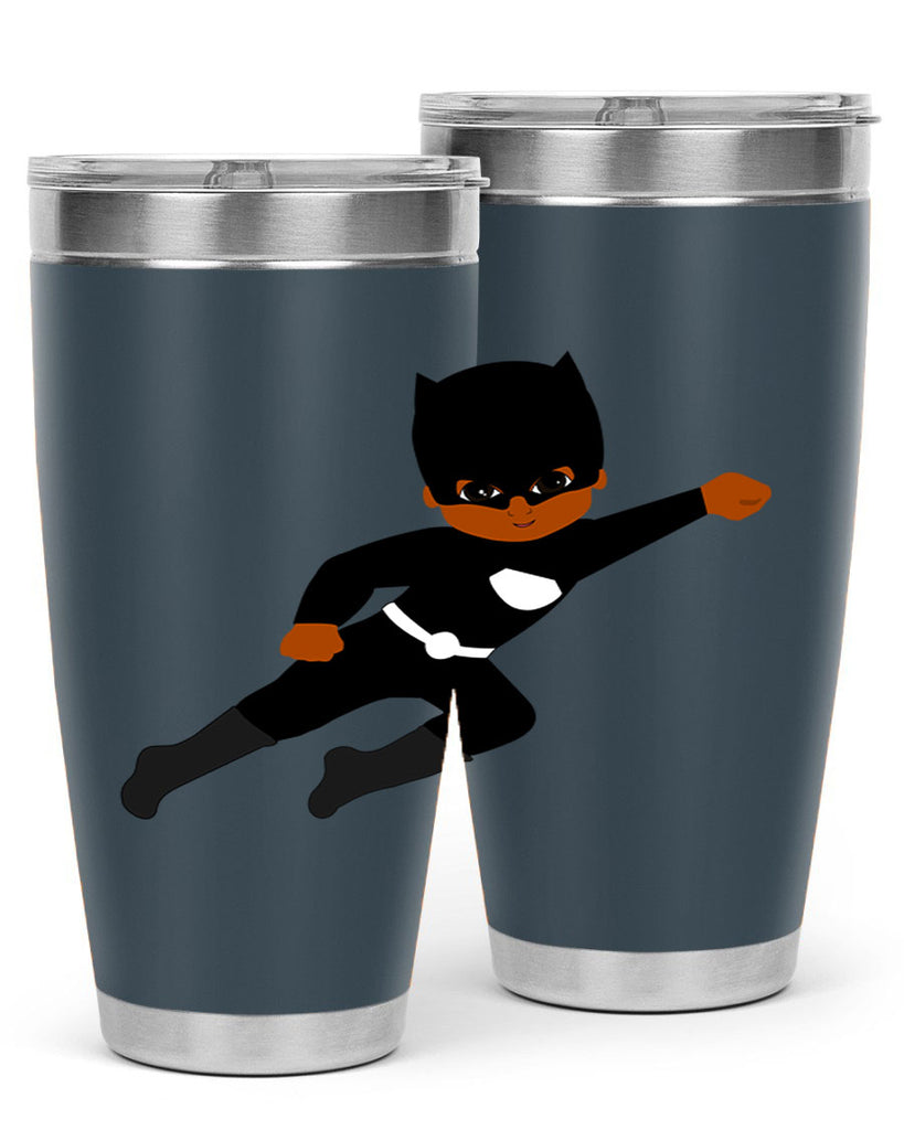 super kid 12#- black men - boys- tumbler