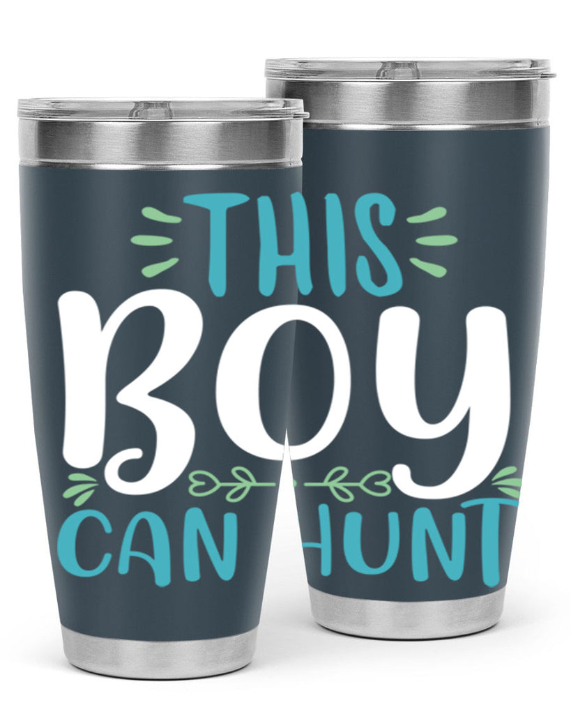 this boy can huntt 1#- easter- Tumbler
