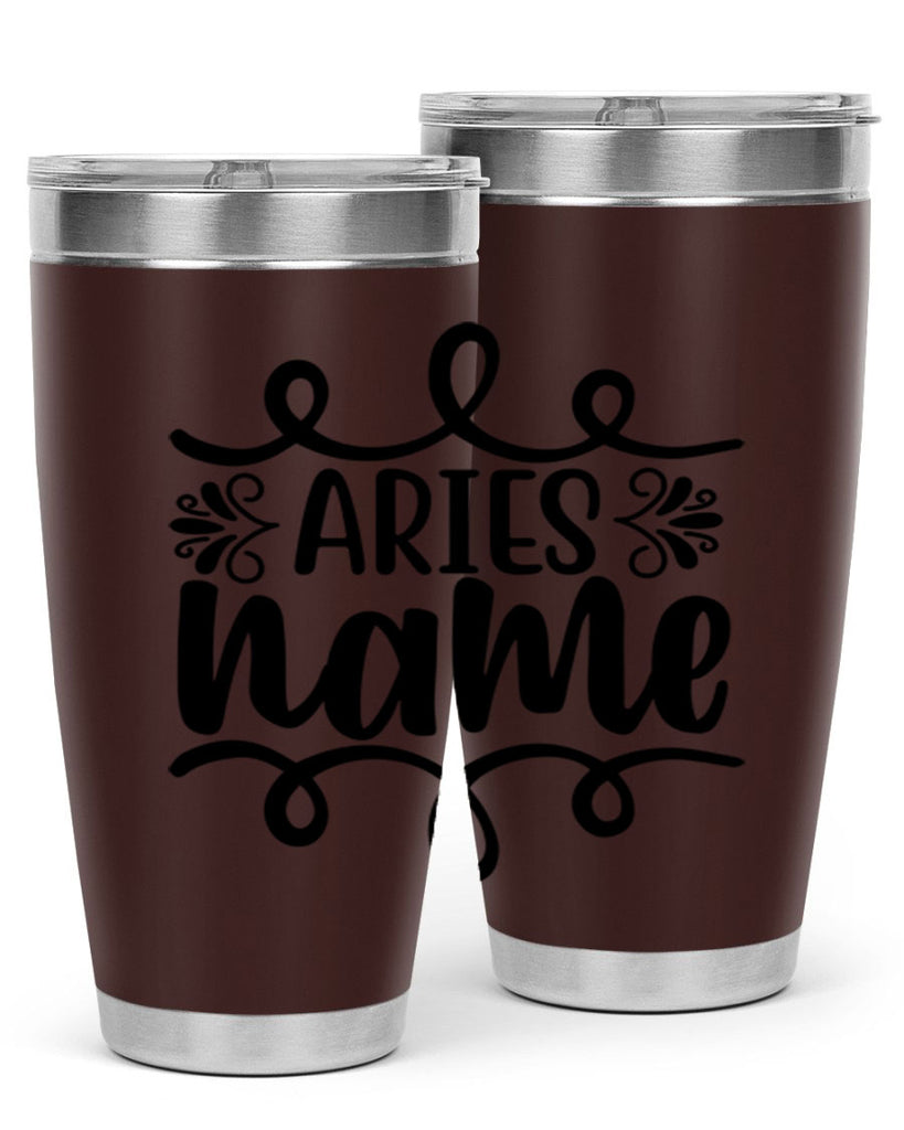 Ariesname 112#- zodiac- Tumbler