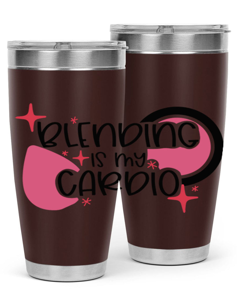 Blending Is My Cardio Style 128#- make up- Tumbler