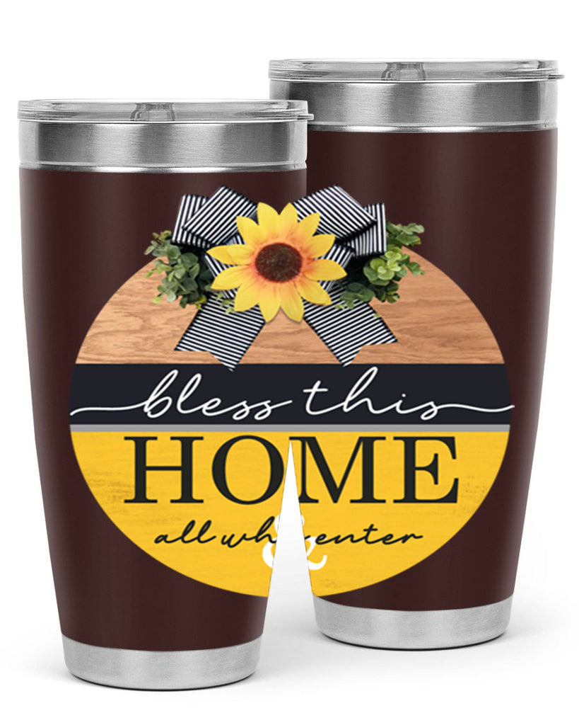 Bless this Home and all Mockup56#- spring- Tumbler