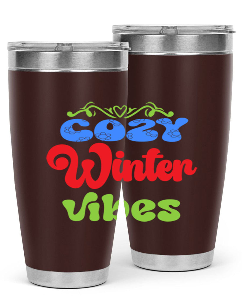 Cozy winter vibes 75#- winter- Tumbler