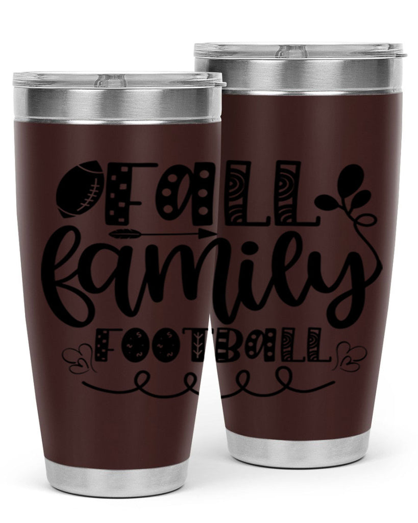 Fall Family Football 99#- fall- Tumbler