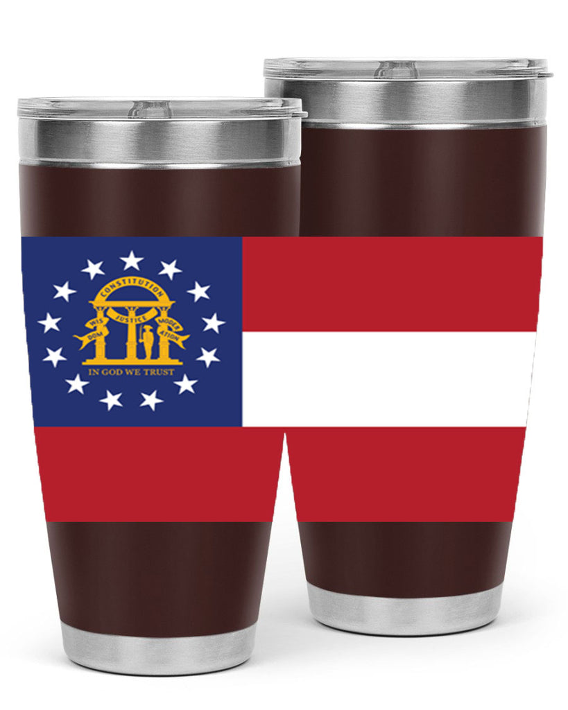 Georgia 42#- Us Flags- Tumbler