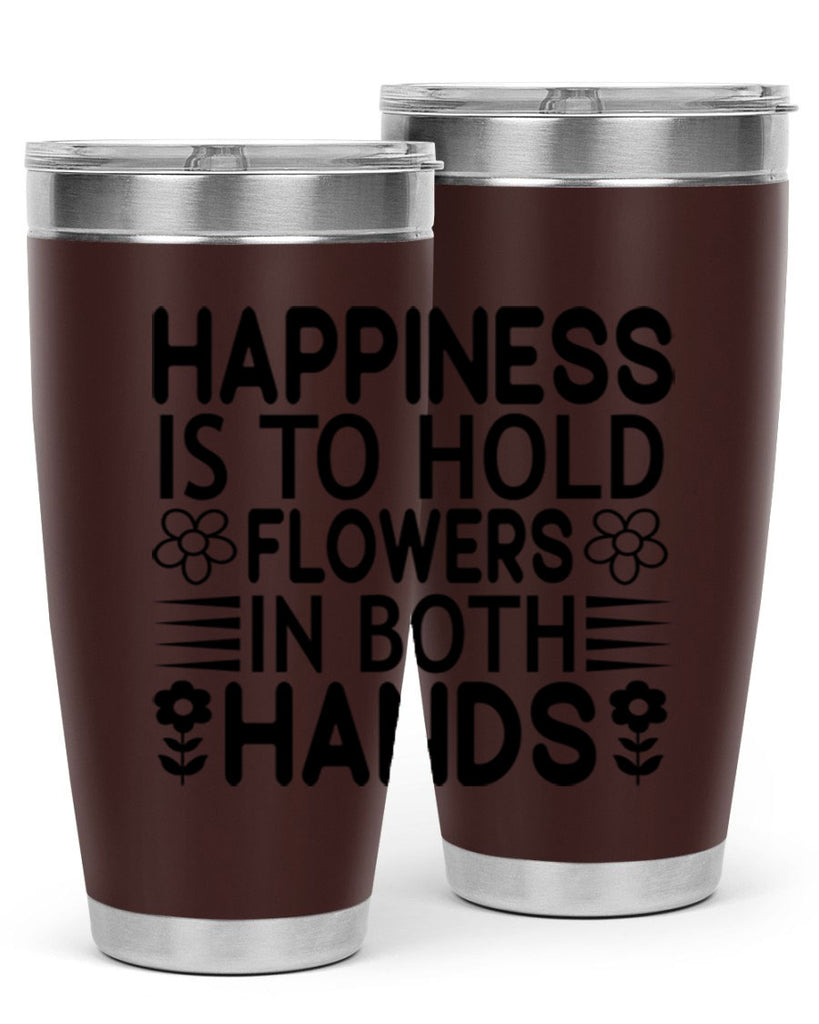 Happiness is to hold flowers 154#- spring- Tumbler