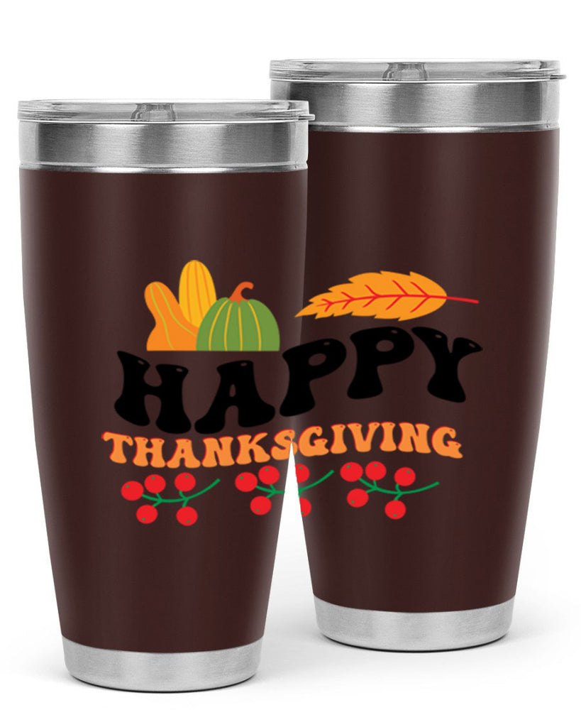 Happy Thanksgiving 251#- fall- Tumbler