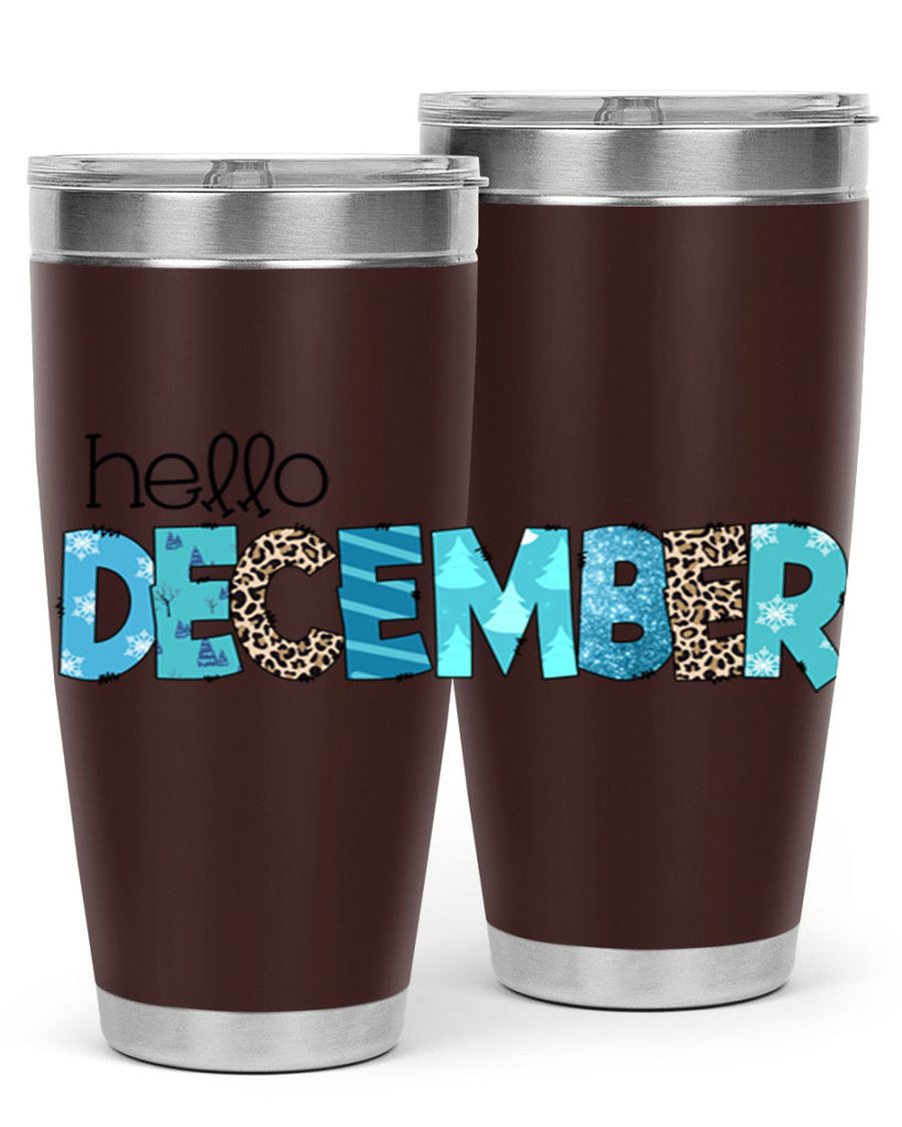 Hello December 187#- winter- Tumbler