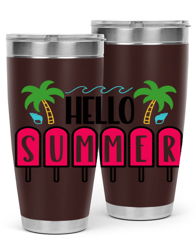 Hello Summer Style 39#- summer- Tumbler