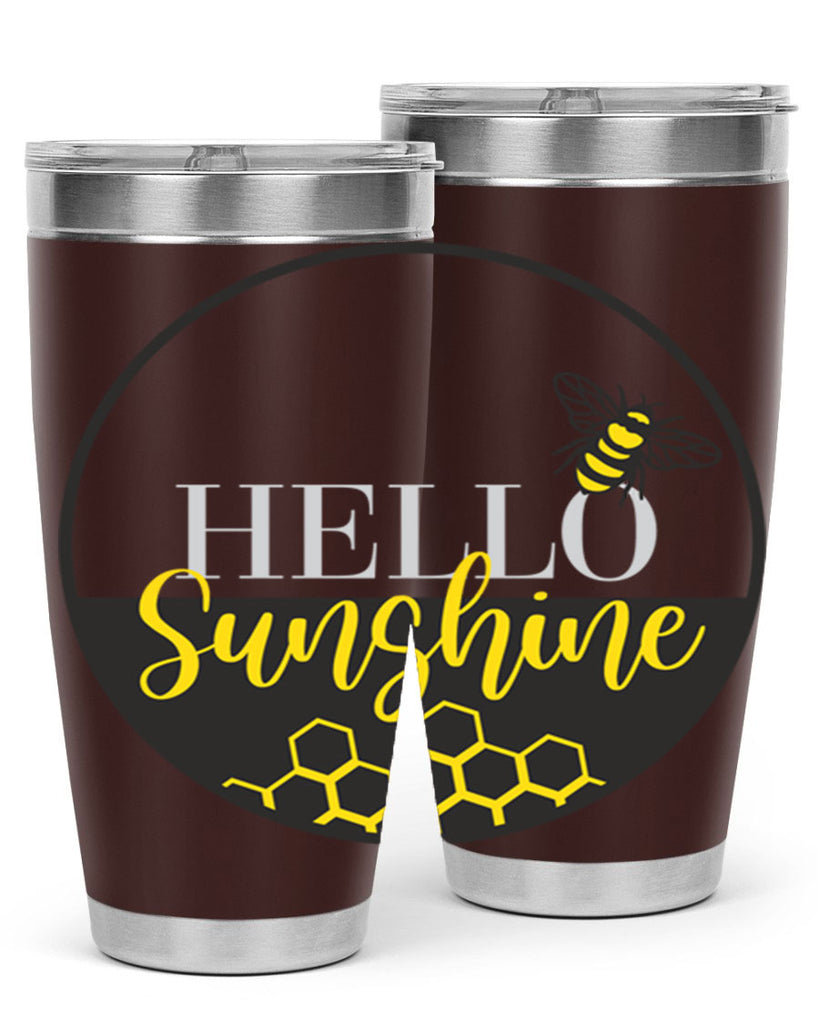 Hello Sunshine and bee216#- spring- Tumbler