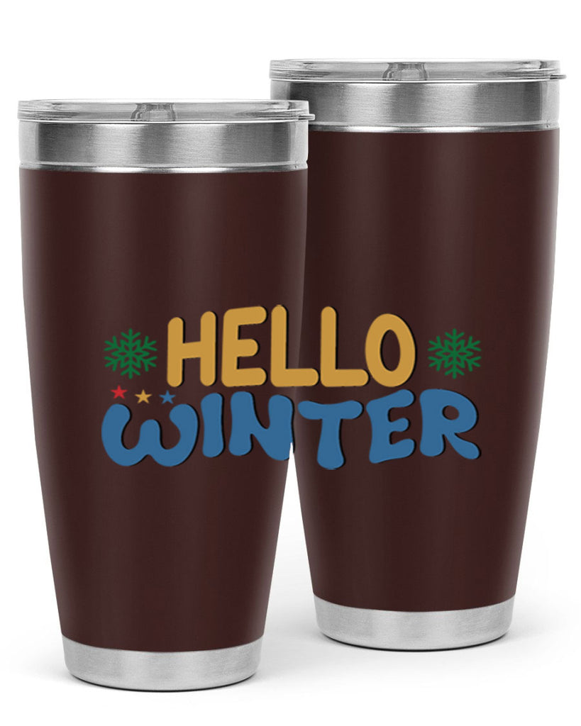Hello Winter 181#- winter- Tumbler