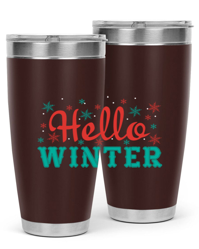 Hello Winter 182#- winter- Tumbler