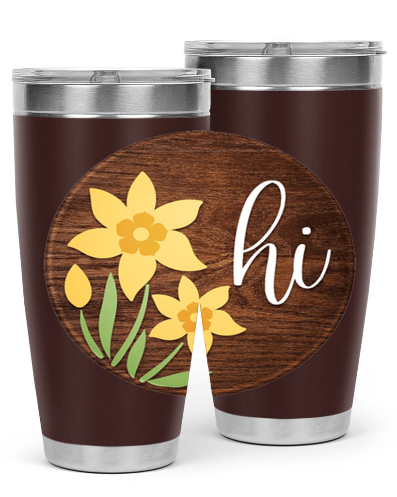 Hi daffodil flower Mockup235#- spring- Tumbler
