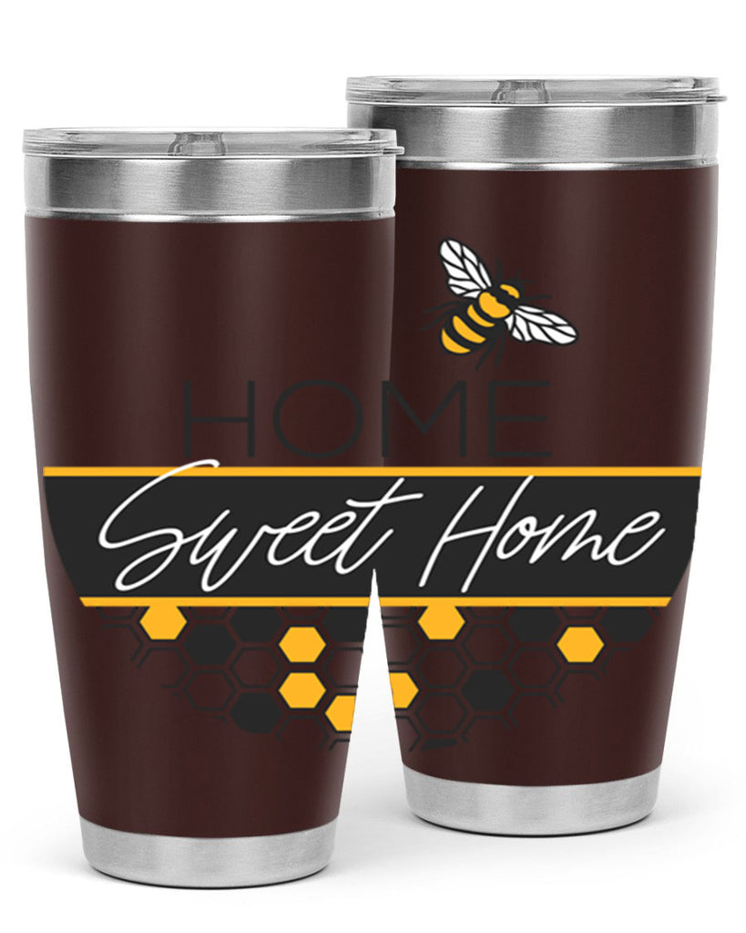 Home Sweet Home Bee and hive pattern243#- spring- Tumbler