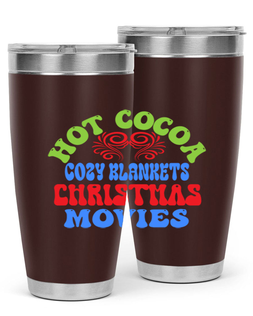 Hot cocoa cozy blankets christmas movies 210#- winter- Tumbler