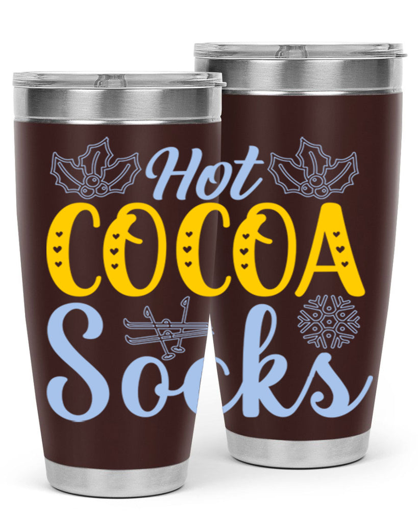 Hot cocoa socks211#- winter- Tumbler