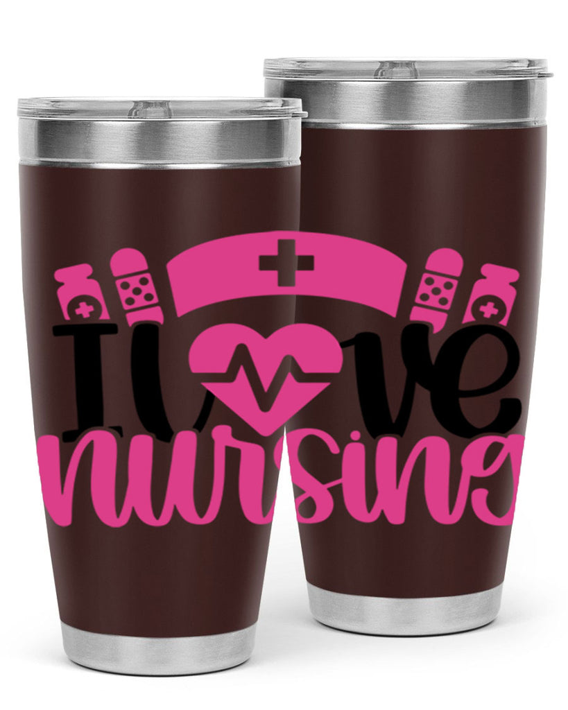 I Love Nursing Style Style 171#- nurse- tumbler
