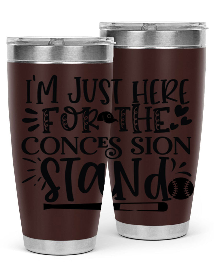 Im Just Here For the Conces sion stand 2072#- baseball- Tumbler