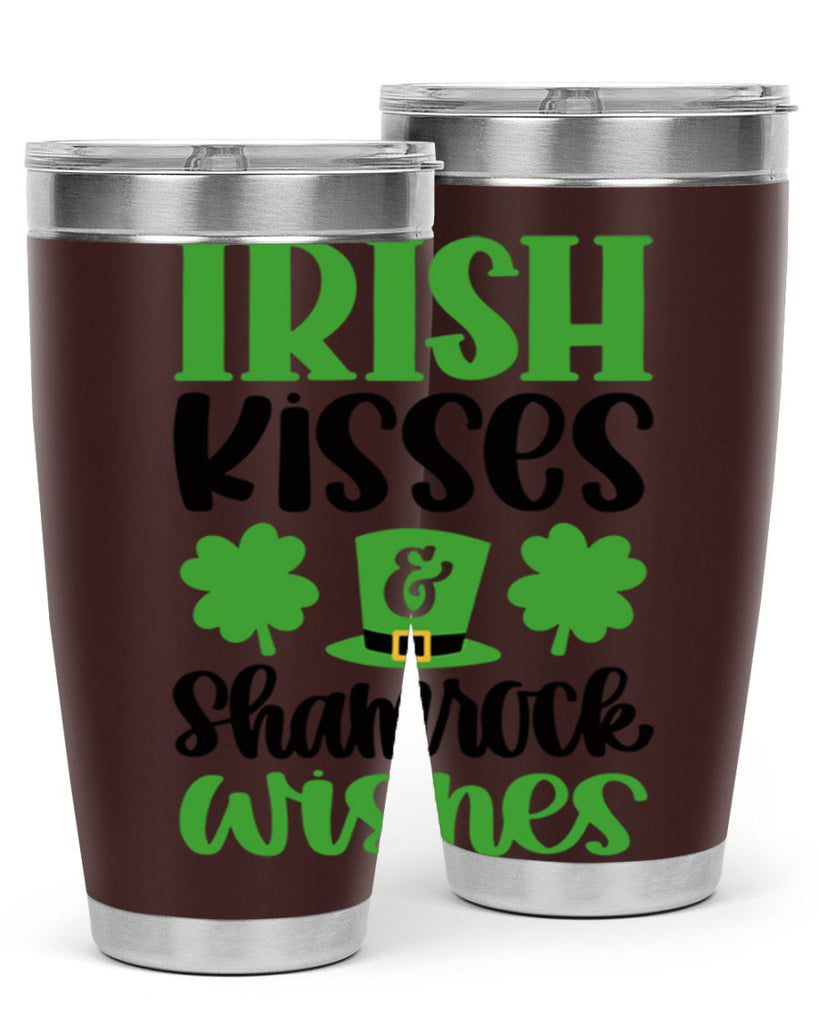 Irish Kisses Shamrock Wishes Style 81#- St Patricks Day- Tumbler