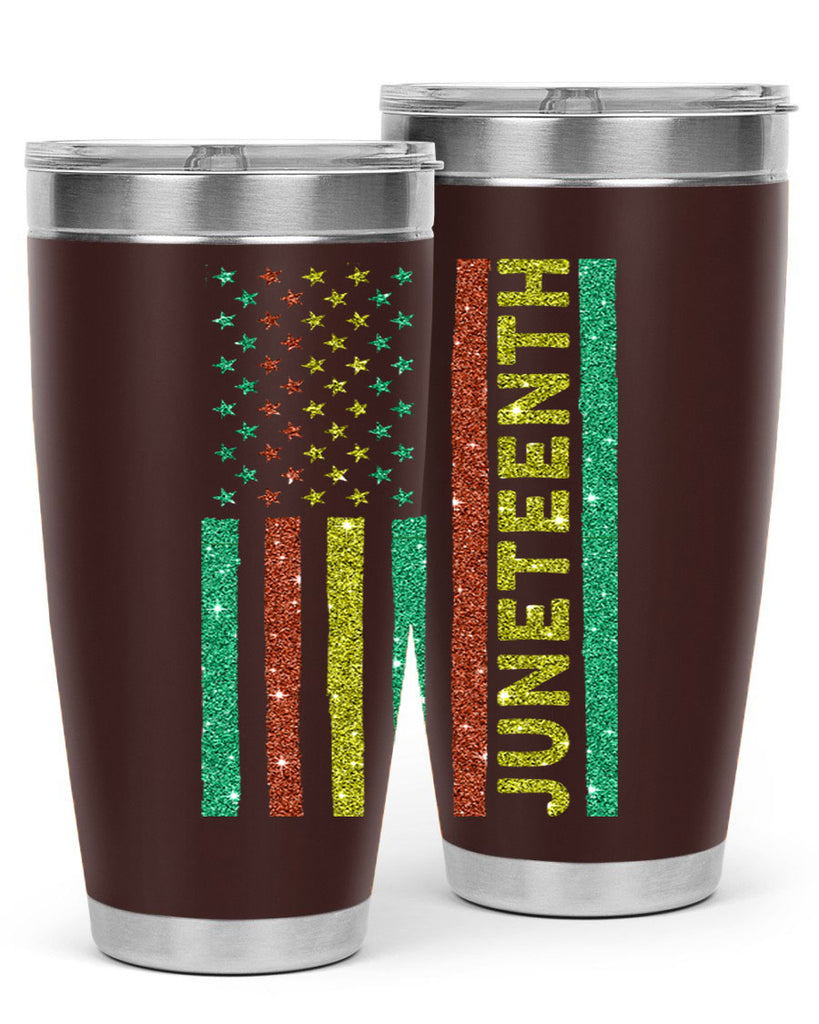 Juneteenth Freedom Day Afro Usa Flag Png 23#- Juneteenth- tumbler