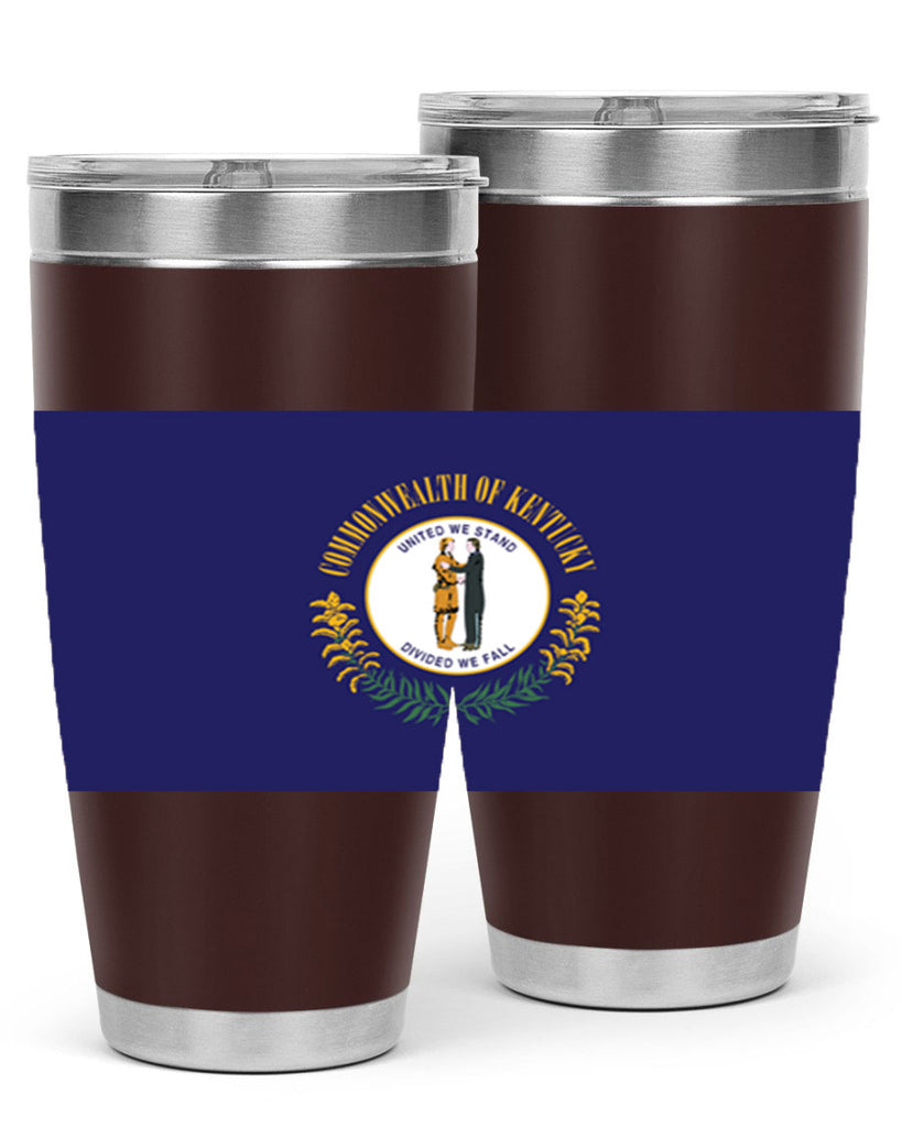 Kentucky 35#- Us Flags- Tumbler