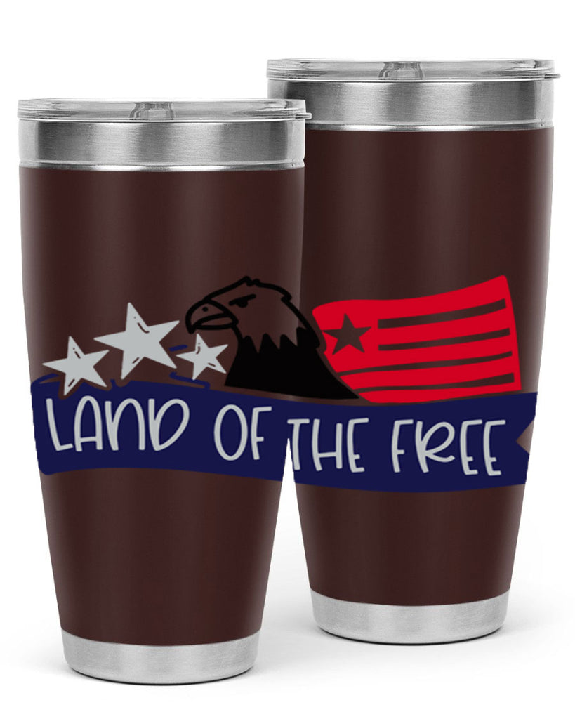 Land Of The Free Style 157#- Fourt Of July- Tumbler