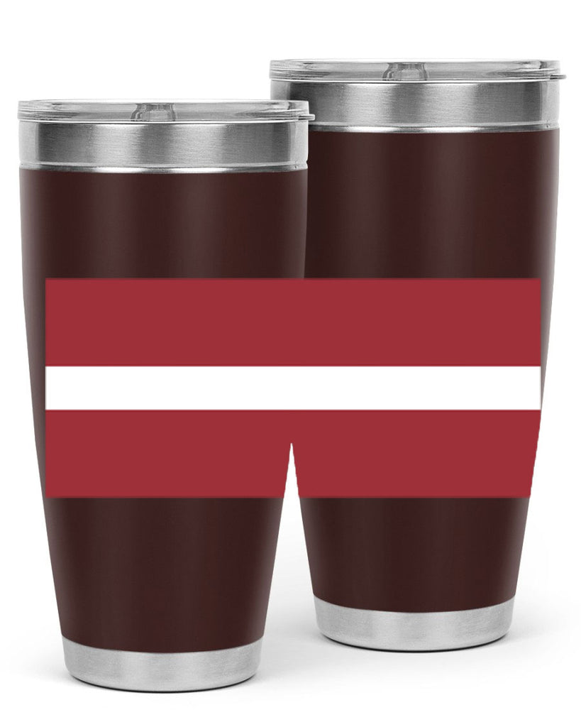 Latvia 104#- world flags- Tumbler