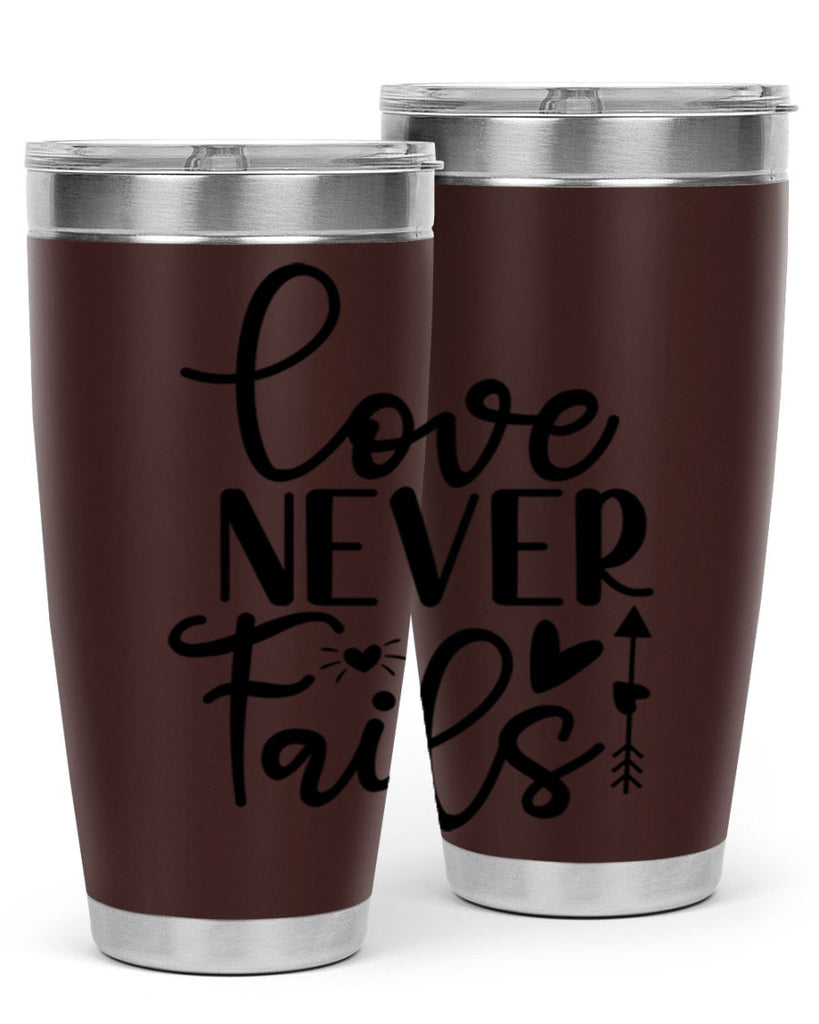 Love Never Fails 309#- winter- Tumbler