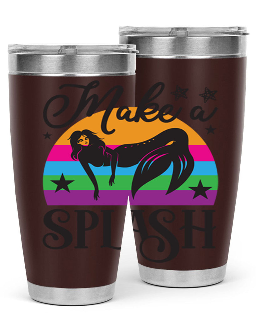 Make a splash 313#- mermaid- Tumbler