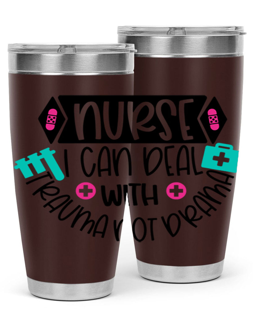Nurse I Can Deal With Trauma Not Drama Style Style 115#- nurse- tumbler
