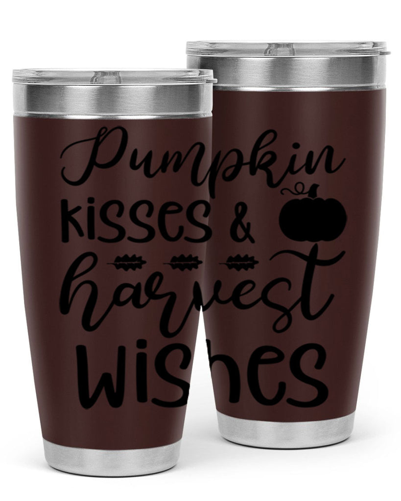 Pumpkin Kisses Harvest Wishes 525#- fall- Tumbler