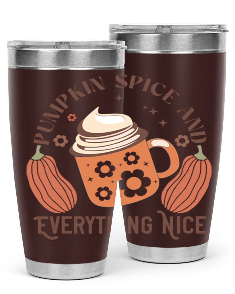Pumpkin Spice And Everything Nice 539#- fall- Tumbler