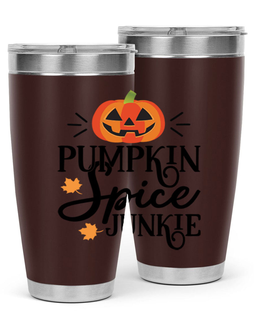 Pumpkinspicejunkie 568#- fall- Tumbler