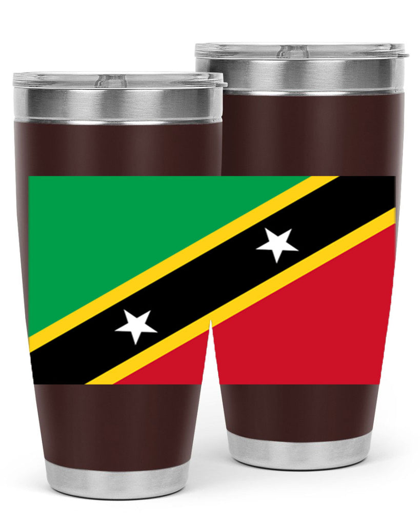 Saint Kitts and Nevis 52#- world flags- Tumbler