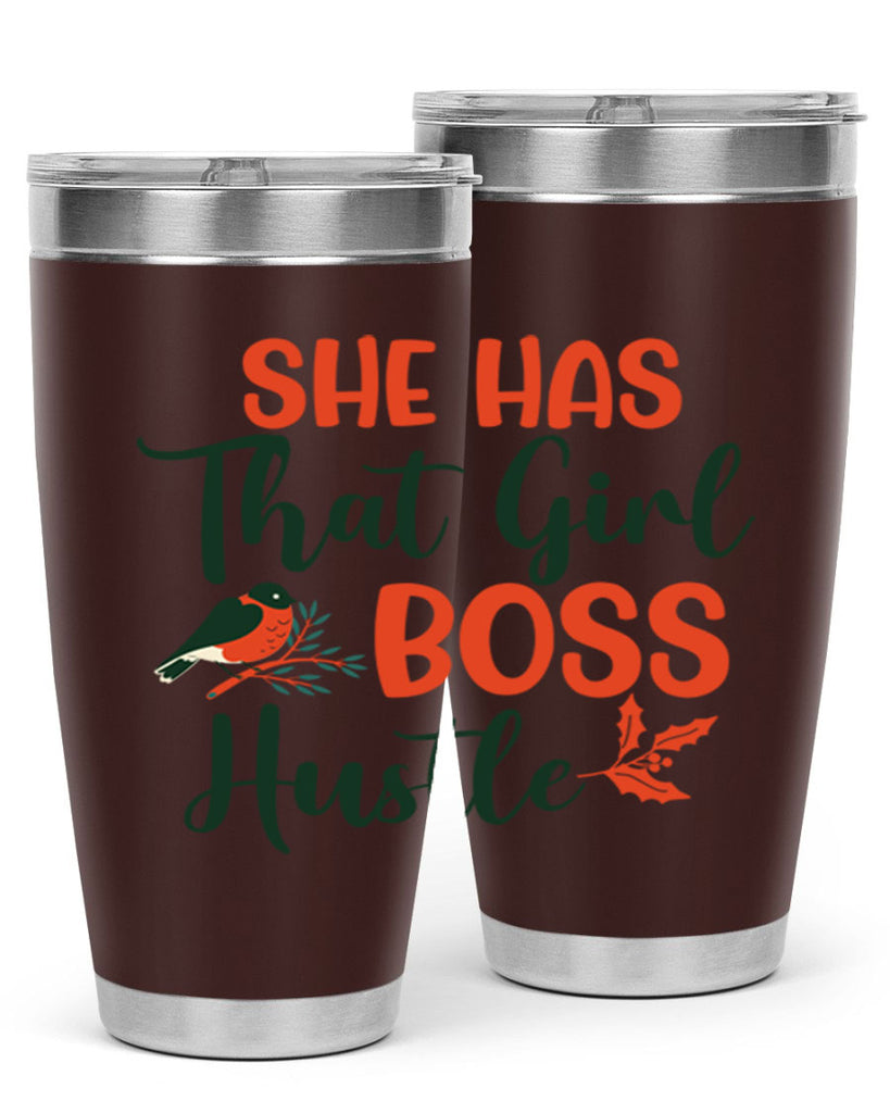 She Has That Girl Boss Hustle 363#- winter- Tumbler