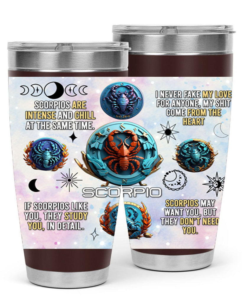 Straightscorpio 477#- zodiac- Tumbler