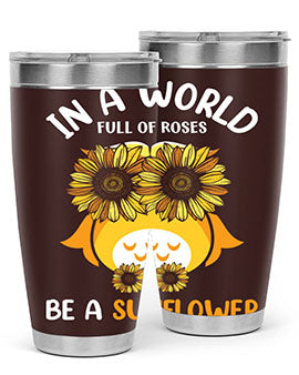 Sunflower Owl In A World A TurtleRabbit 18#- owl- Tumblers