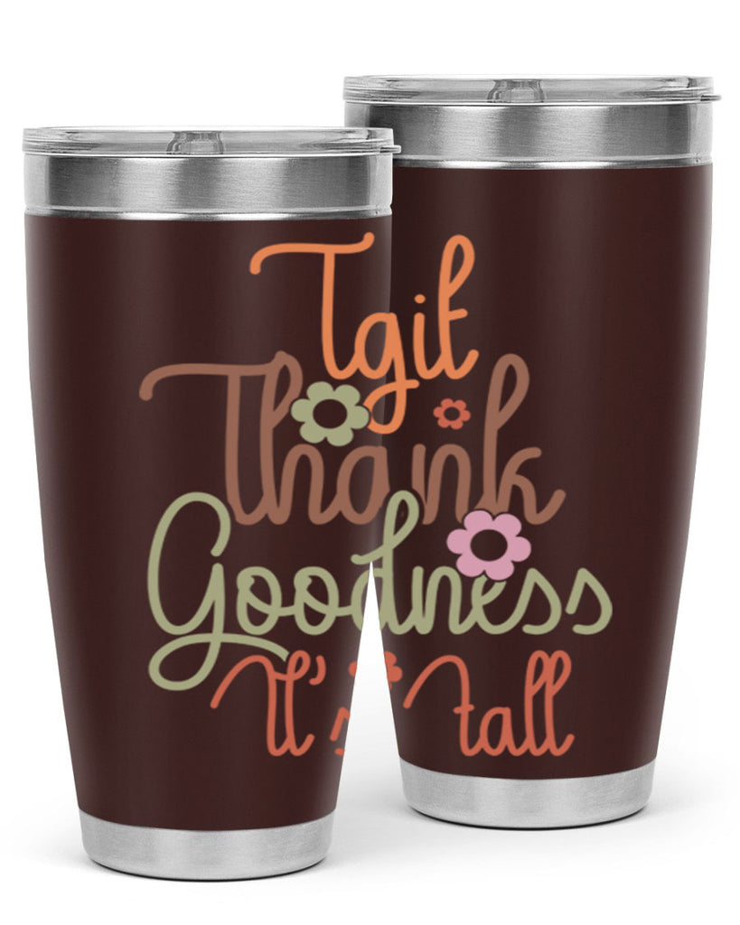 Tgif Thank Goodness Its Fall 596#- fall- Tumbler