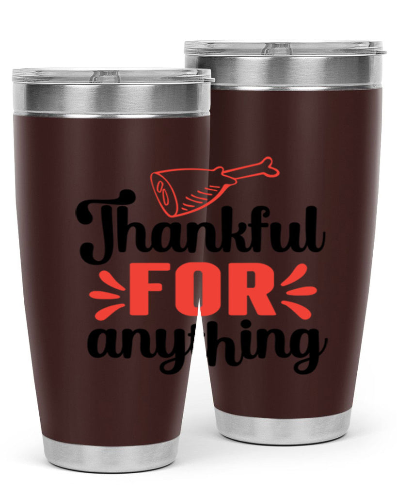 Thankful for anything 598#- fall- Tumbler