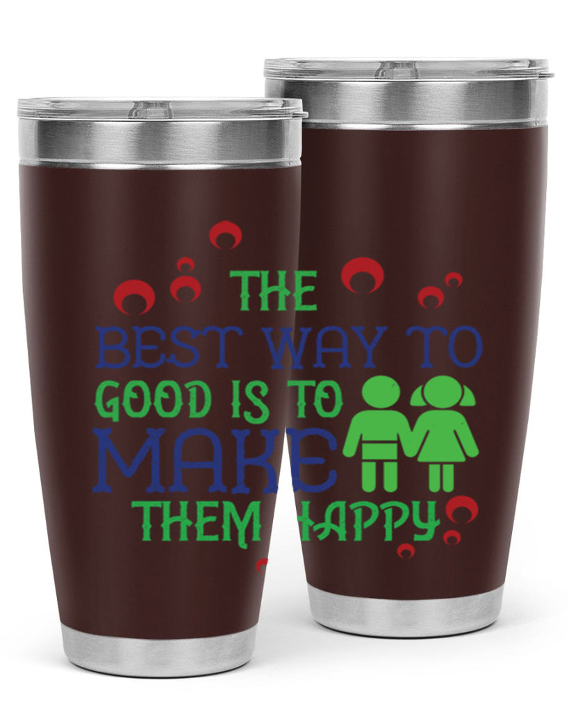The best way to make children good is to make them happy Style 17#- baby- Tumbler