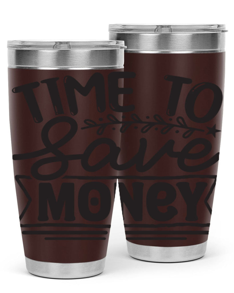 Time to save money 414#- winter- Tumbler