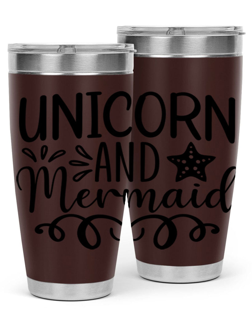 Unicorn And Mermaid 658#- mermaid- Tumbler