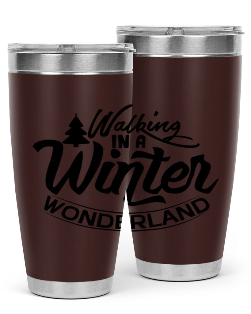 Walking In A Winter Wonderland 435#- winter- Tumbler