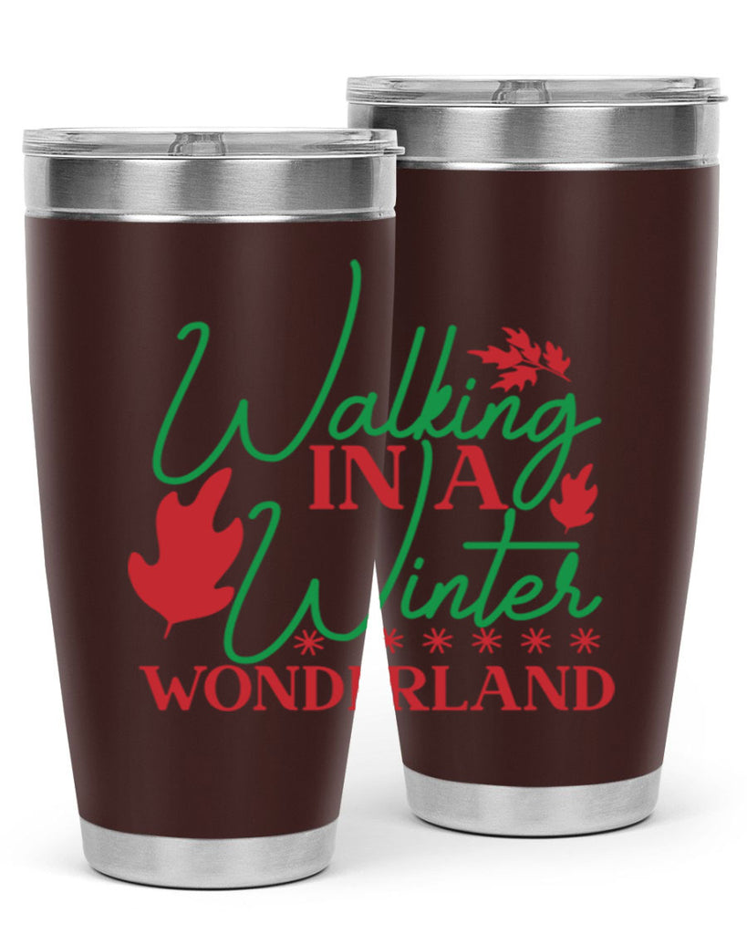 Walking In A Winter Wonderland 438#- winter- Tumbler