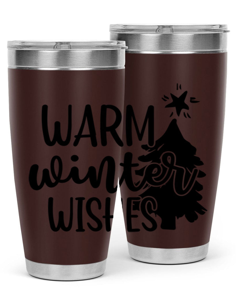Warm Winter Wishes 451#- winter- Tumbler