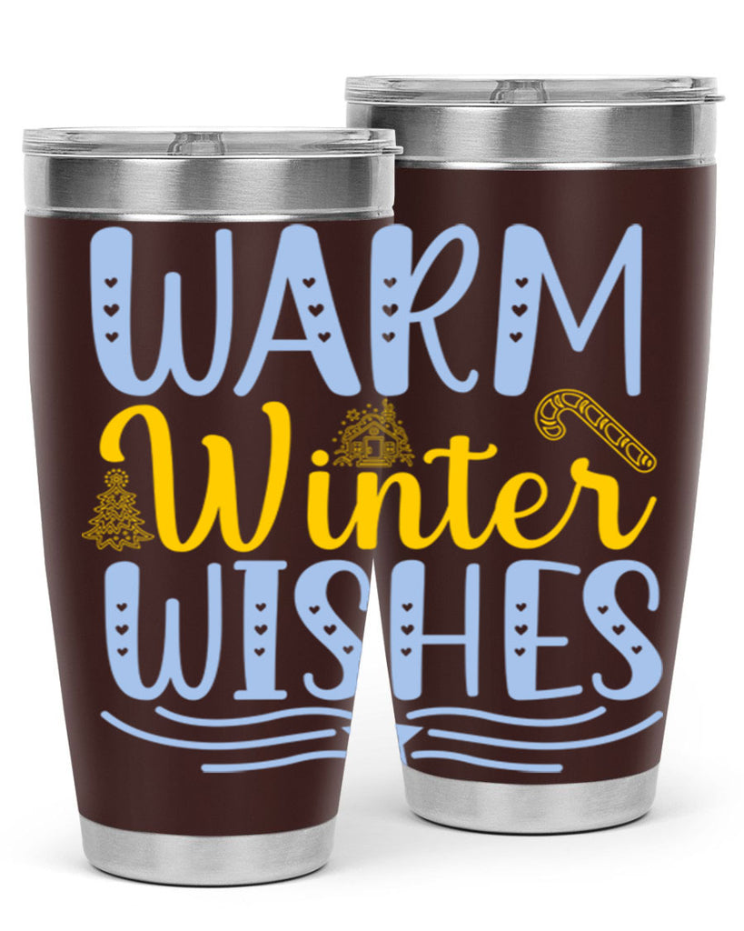 Warm winter wishes 449#- winter- Tumbler