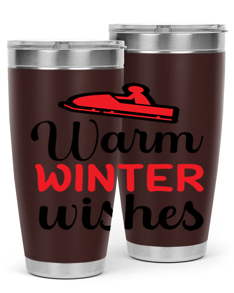 Warm winter wishes 452#- winter- Tumbler